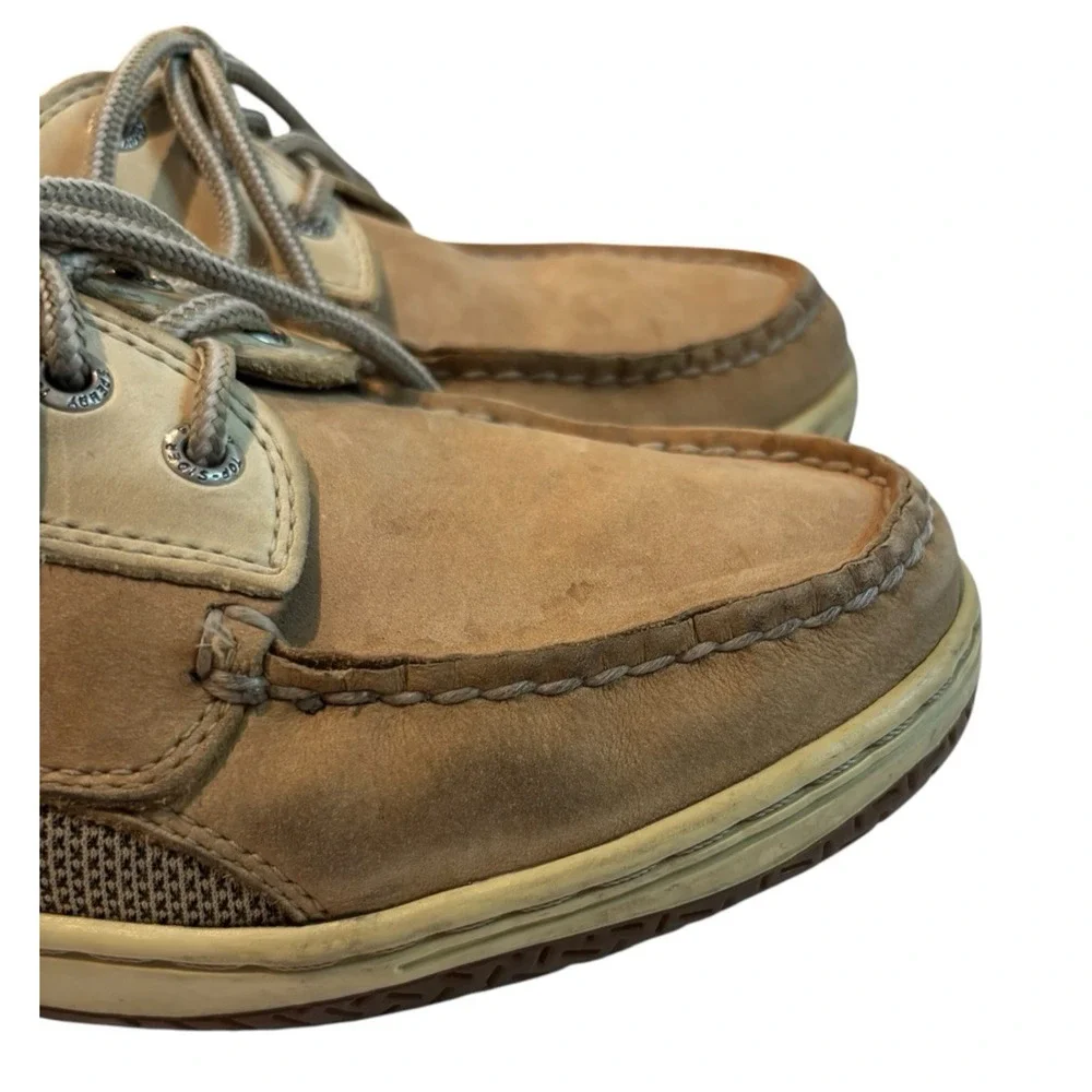 Sperry Top-Sider Men’s Brown Leather Boat Shoes Lace Up US 9M 0799023